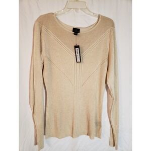 Women's Worthington Beige Sparkle Sweater XXLT